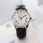 Swiss Replica Longines Master Collection 40 GMT White Face Silver Roman Watch